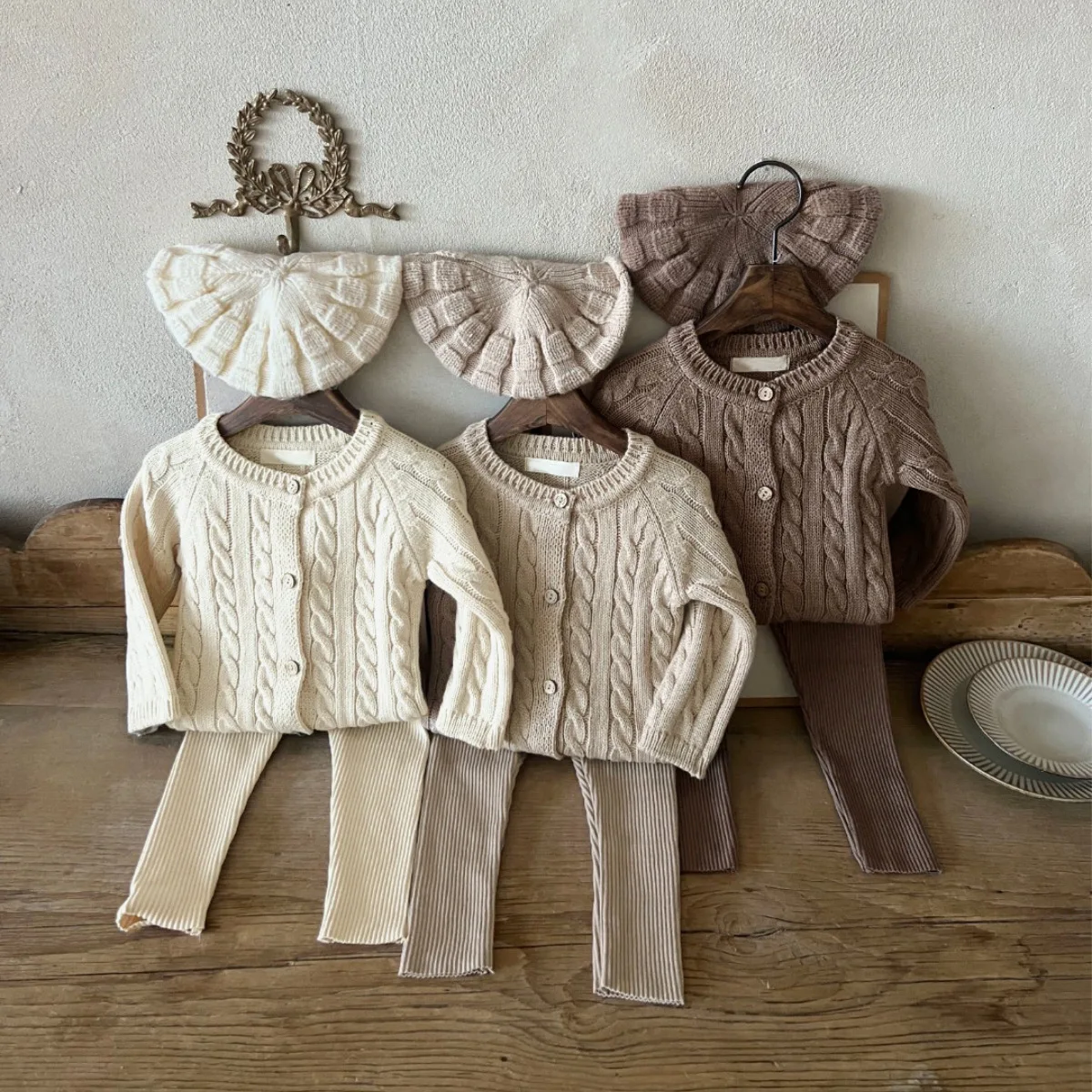 Autumn New Baby Long Sleeve Knit Cardigan Solid Infant Boy Single Breasted Jacket Toddler Girl Knitted Sweater Coat 0-24M