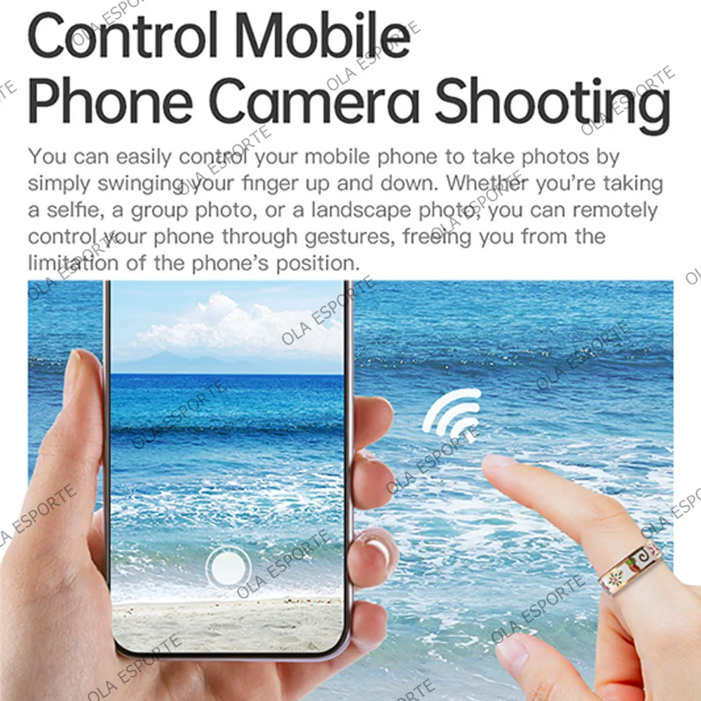 New Enamel Health Smart Ring Men Women Heart Rate Sleep Blood Pressure Monitor Waterproof Fitness Sports Smartring Android IOS