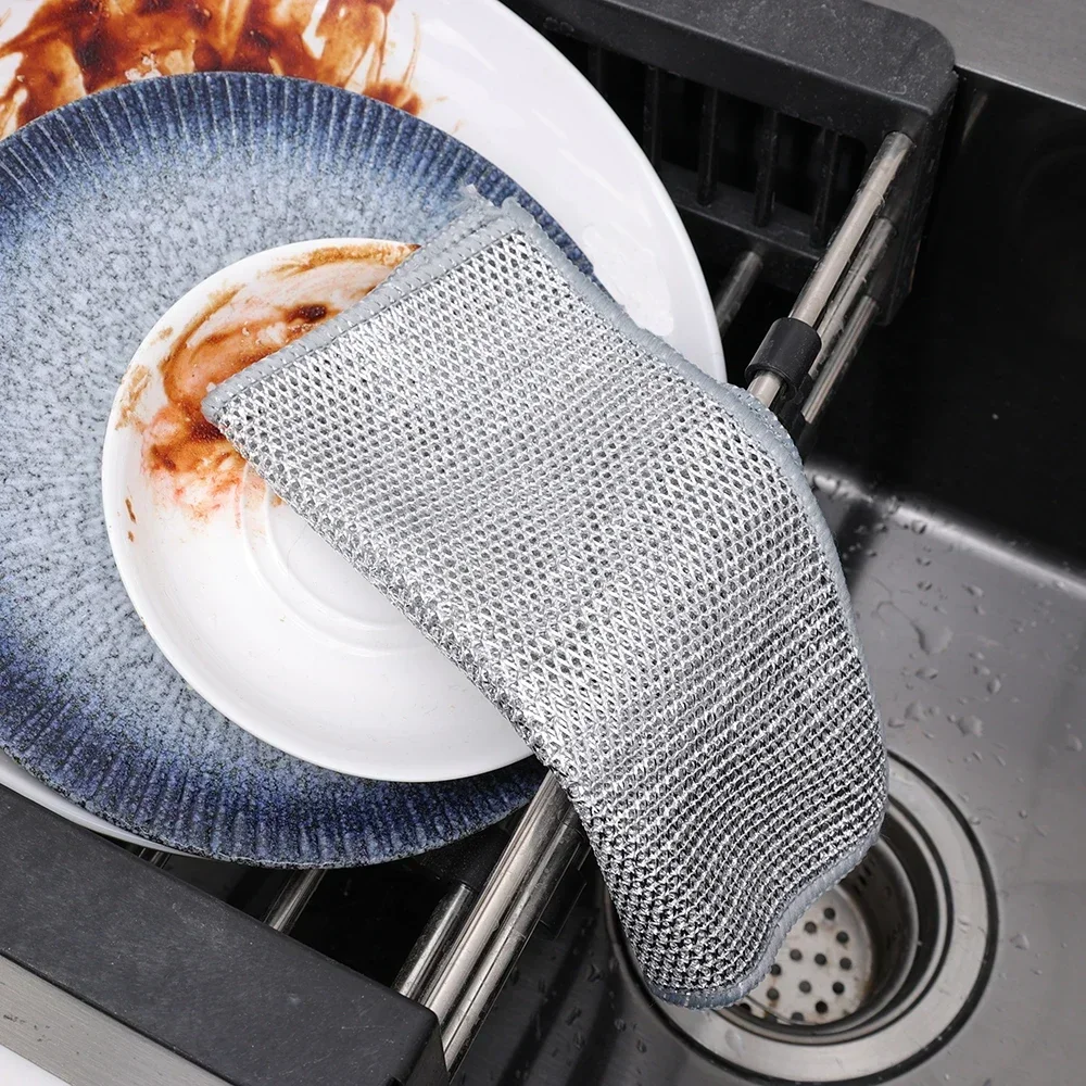 Non-Stick Oil Metal Wire Cleaning Dishcloth – GizModern