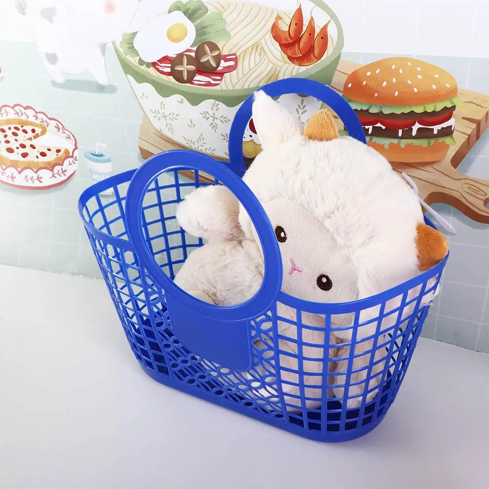 Durable Portable Practical Hollow Hand-Held Basket  Organizer Storage Basket Kitchen Bathroom Accessories