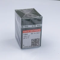 100 PCS Sewing Machine Needles GROZ-BECKERT DPX17135X17 GEBEDUR Heat Proof Titanium Needle For Buttonhole Bar Tacking Machine 2