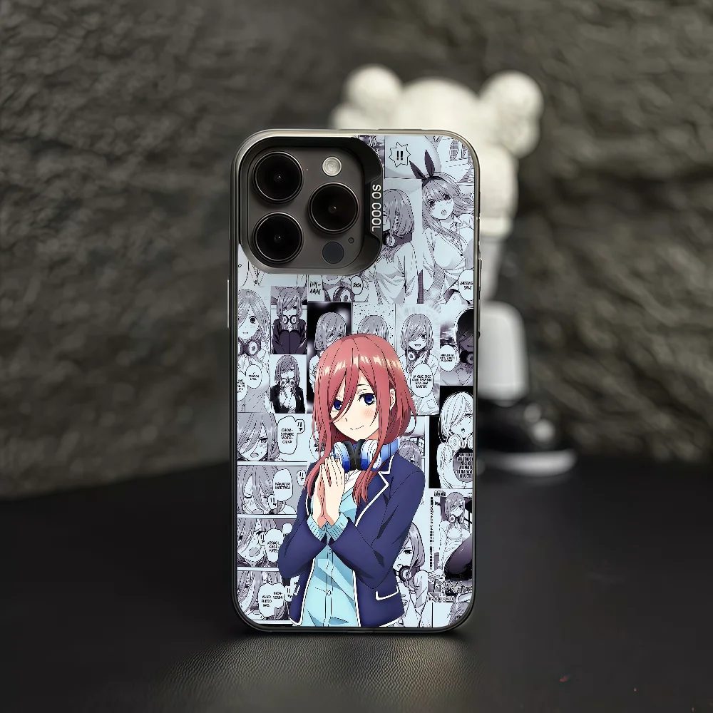 Vibrant Anime Miku Nakano Protective Phone Case - IMD Color Cover