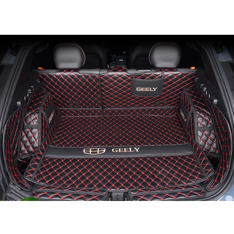 

Leather Car Trunk Mat Cargo Liner for Geely Boyue Cool Atlas 2023 2024 Boot Pad Carpet Cover Protect Mats Cushion Auto Blanket