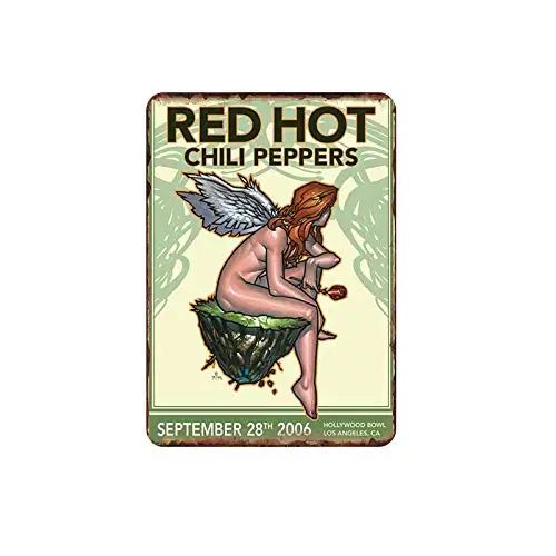 

Mora Color Red Hot Chili Tin Sign Retro Metal Bar Club Cafe Bar Home Wall Art Decoration Poster Vintage 20.32 X cm