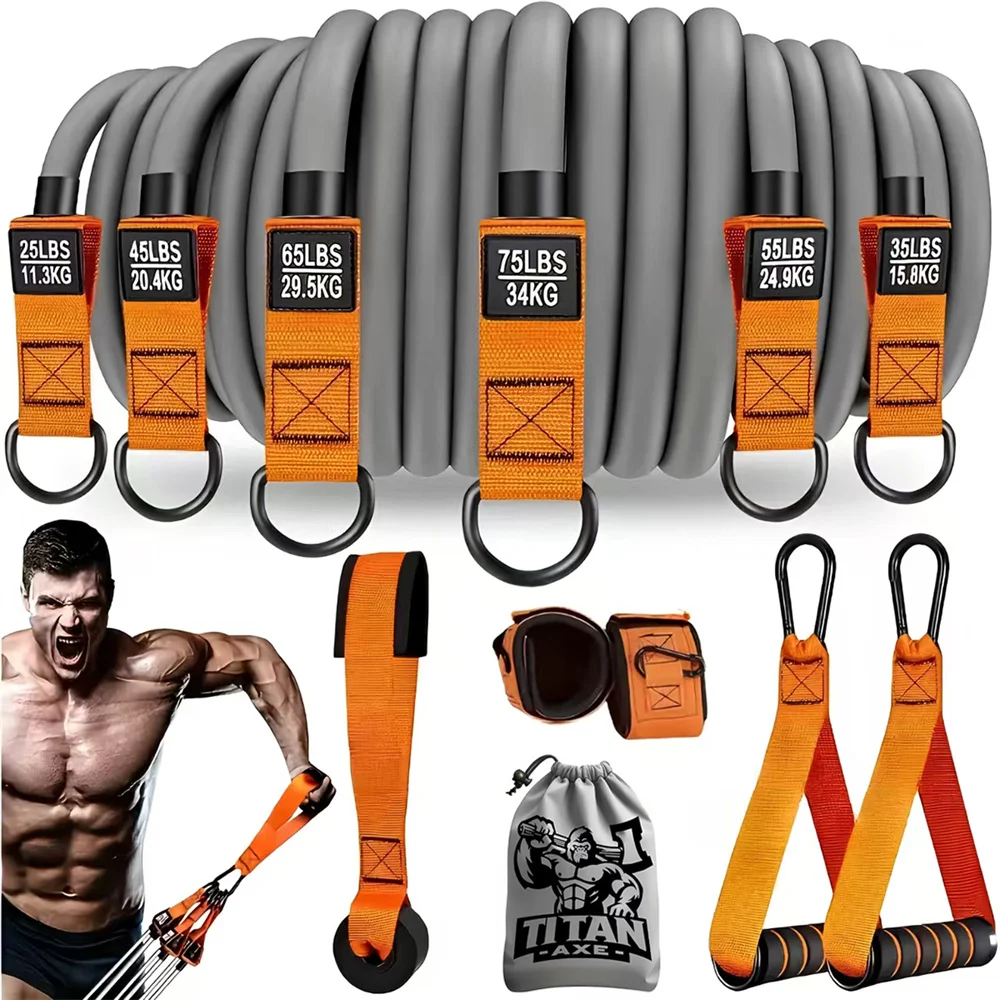 1 Set of Advanced Resistance Belt with Handle 1