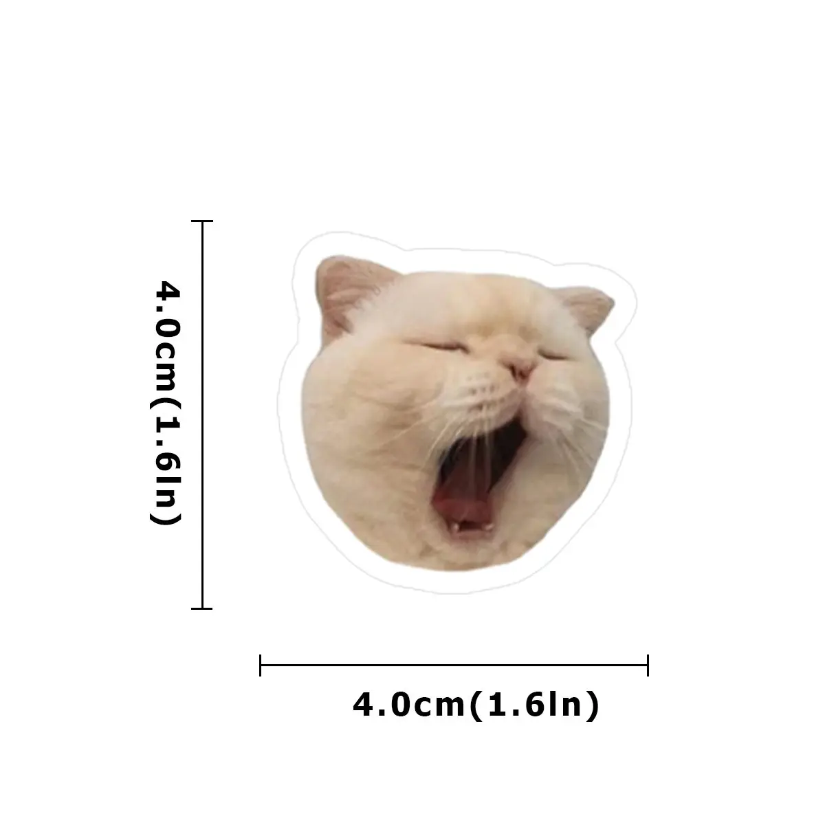 cartoon stickers 46 PCS Cartoon Cute Animal Society Mischievous Expression Cat Student DIY Stationery Laptops Decoration Stickers
