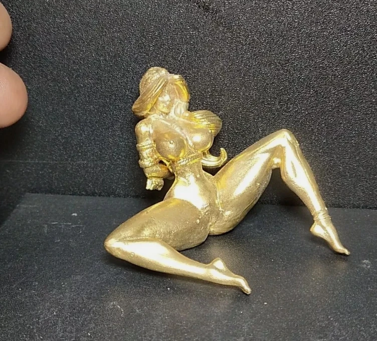 Brass Primary Color Bundle of Big-breasted Beauty Body Art Ornaments 6