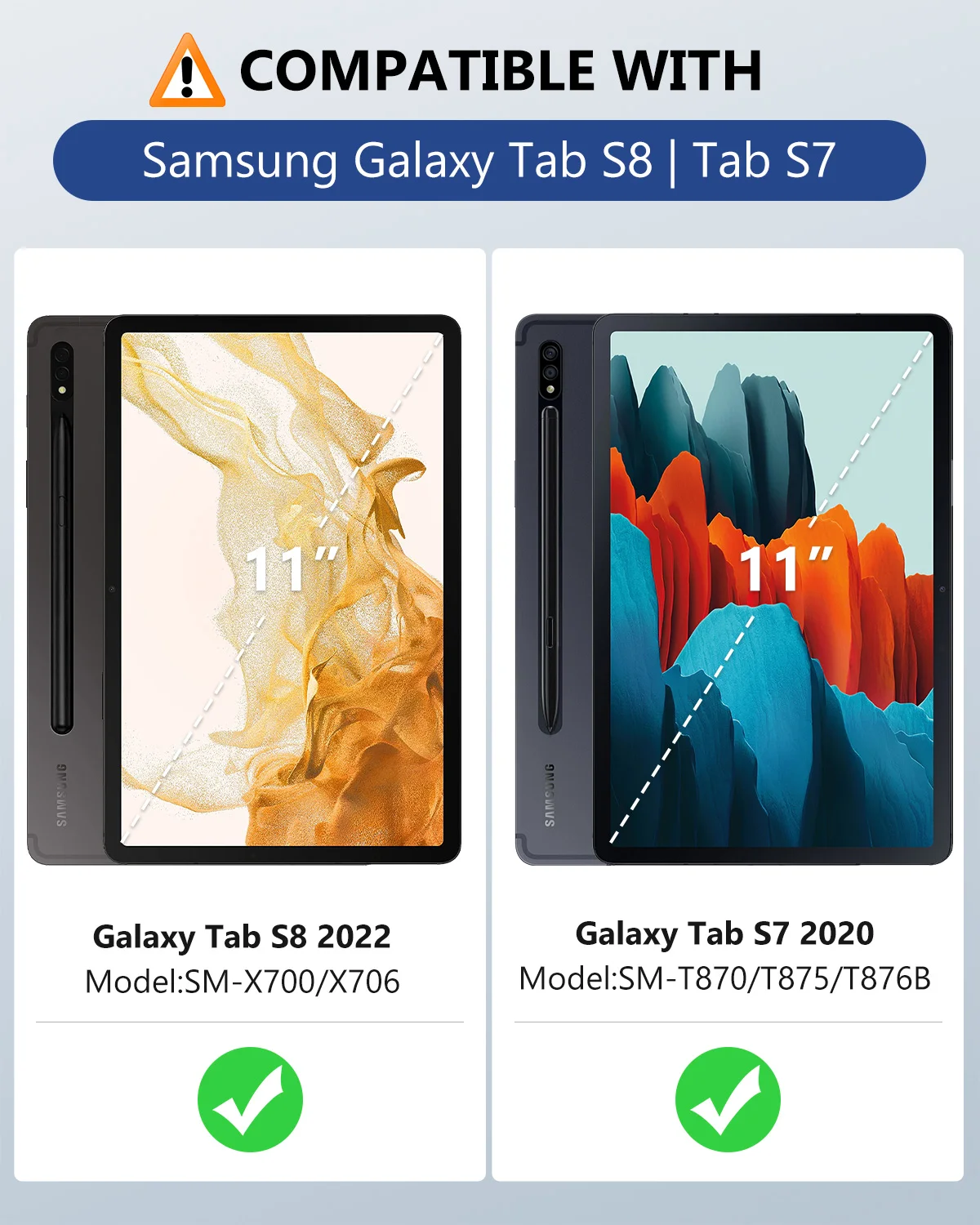 Per Samsung Galaxy Tab S7 CASE 11" T870/T875 pollici Custodia, 2020 Ultra Sottile 