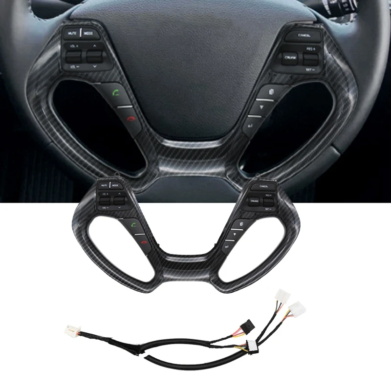 

Кнопки на руль автомобиля, переключатель громкости, круиз-контроля, многофункциональные кнопки из АБС-пластика для Hyundai Kia K3 2011-2017