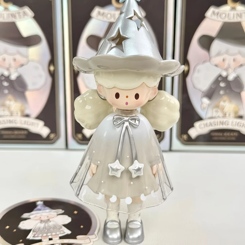 Molinta Chasing Light 시리즈 블라인드 박스 귀여운 Molinta 입상 인형 미스터리 박스 Collectible Decor 액션 피규어 장난감 소녀 선물
