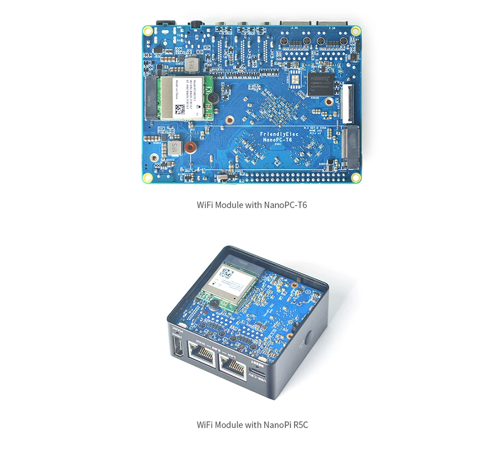 M.2 2230 E-Key RTL8822CE WiFi Module For NanoPi R5C/M6/Zero2,NanoPC T6 Supports