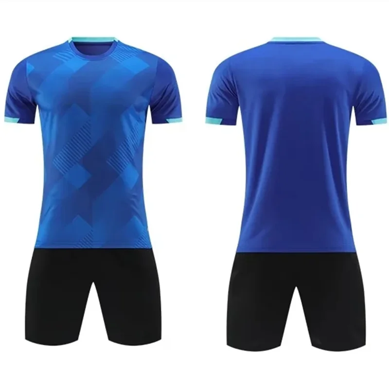 Sublimation Fashion Design Kids Football Sports Soccer Kits Suit Printed Children Soccer Jersey