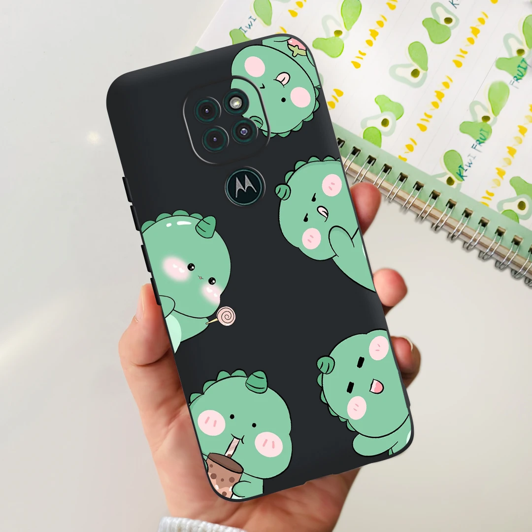 Cute Cat Cartoon Painted Soft Silicone Phone Case Cover - Compatible with Motorola Moto G9