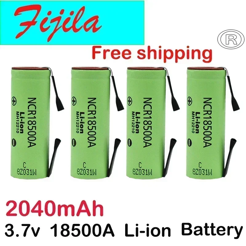 

100% Originale 3.7V 18500A 2040Mah Ncr18500 Com Folha De Níquel 3.6V Brinquedo Lanterna Ect Lanterna Bateria De Lítio