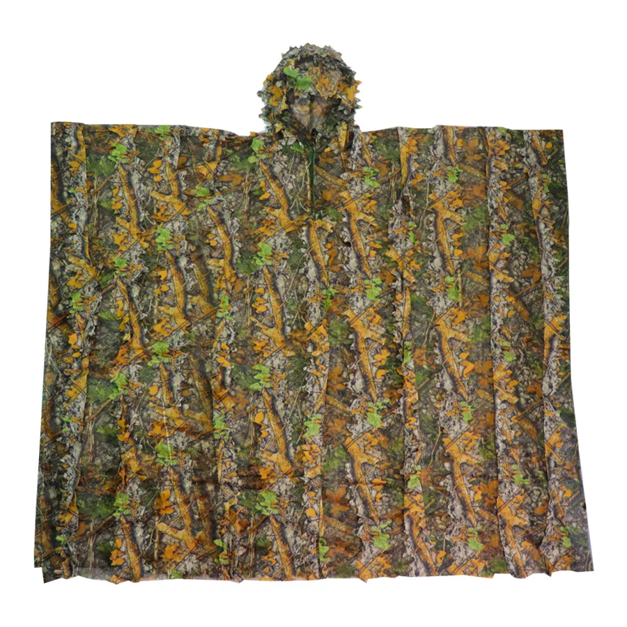 Sniper CS Bionic Camouflage Suit Men 3D Maple Leaf Ghillie Suits White Snow Hunting Suits Invisible Camo Full Set ghillie suit