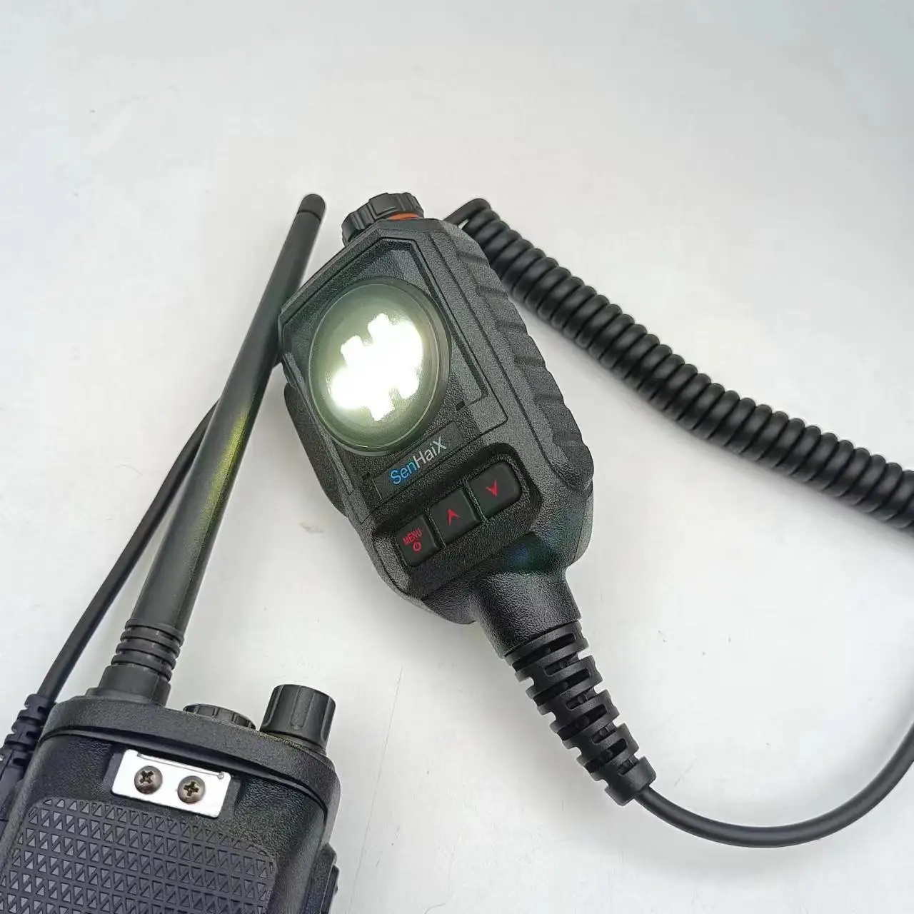 lighting and flash function Volume adjustment for baofeng walkie talkie microphone
