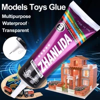 Zhanlida Clear Glue Adhesive Fabric Plastic Model Build Block Miniature DIY Craft Wood Acrylic Puzzle Frame Speaker Phone Cement 1