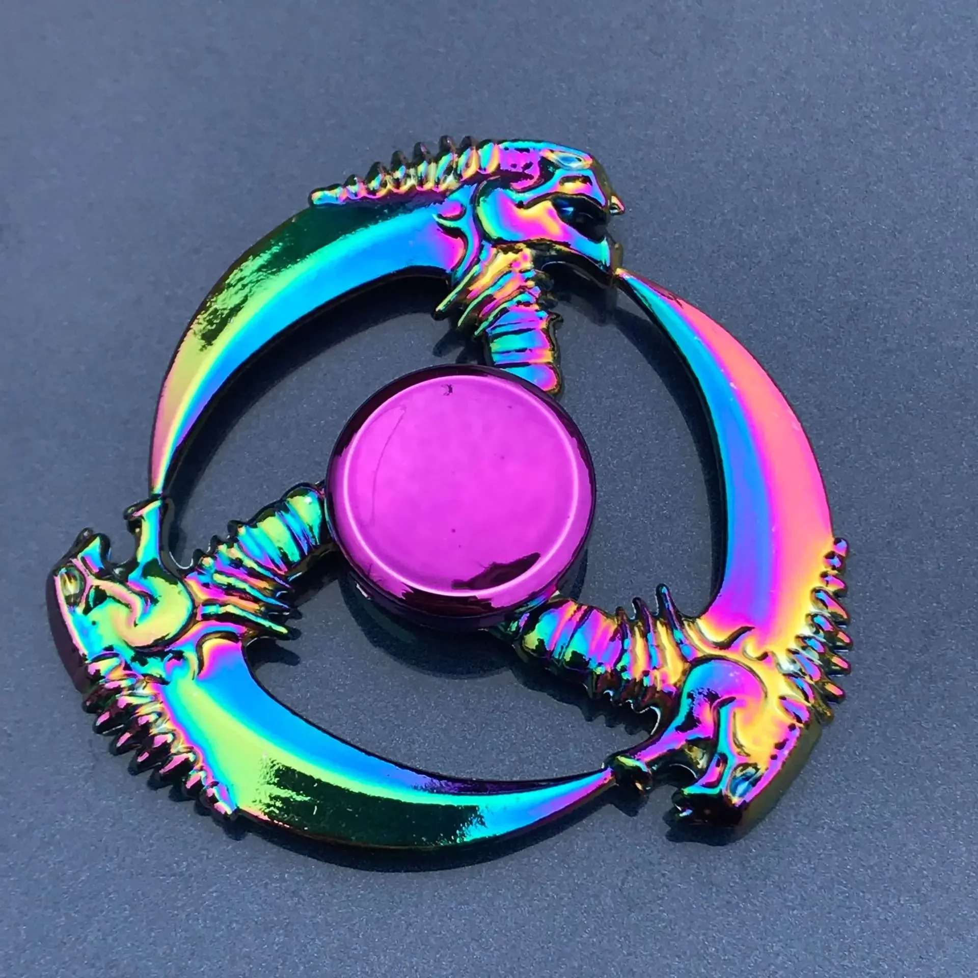 Sleek Metal Alloy Anti-Stress Fidget Spinner Toy
