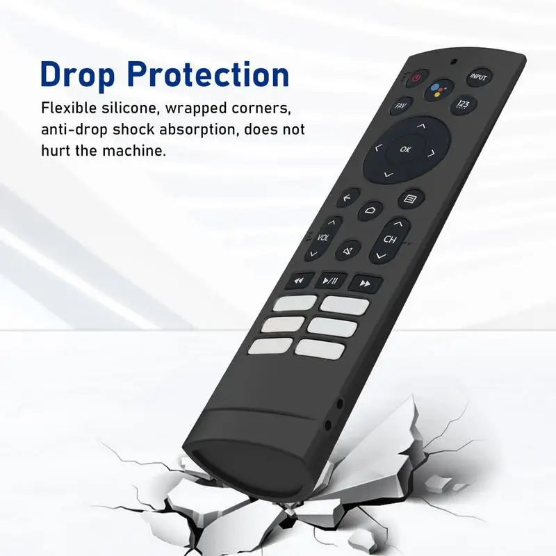 Silicone Protective Case for Hisense ERF3A80 ERFTG80H ERF3F80H Remote Control Smart TV Shockproof Cover Sleeve For ZDA205M
