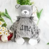 Personalized Comforter Baby Security Blanket Teether Plush Stuffed Toy Custom Animal Blanket Bunny Elephant Soothe Appease Baby 4