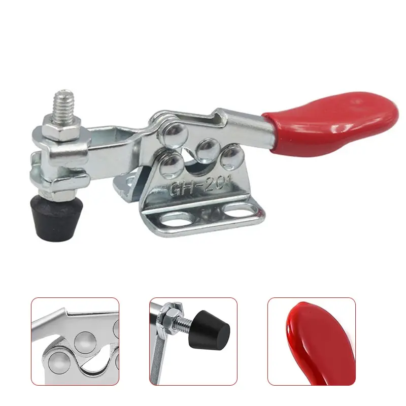 Woodworking Clamps 4PCS Horizontal Quick Clamp Workholding Clamp Chuck 201 Woodworking Engraving Machine Compressor