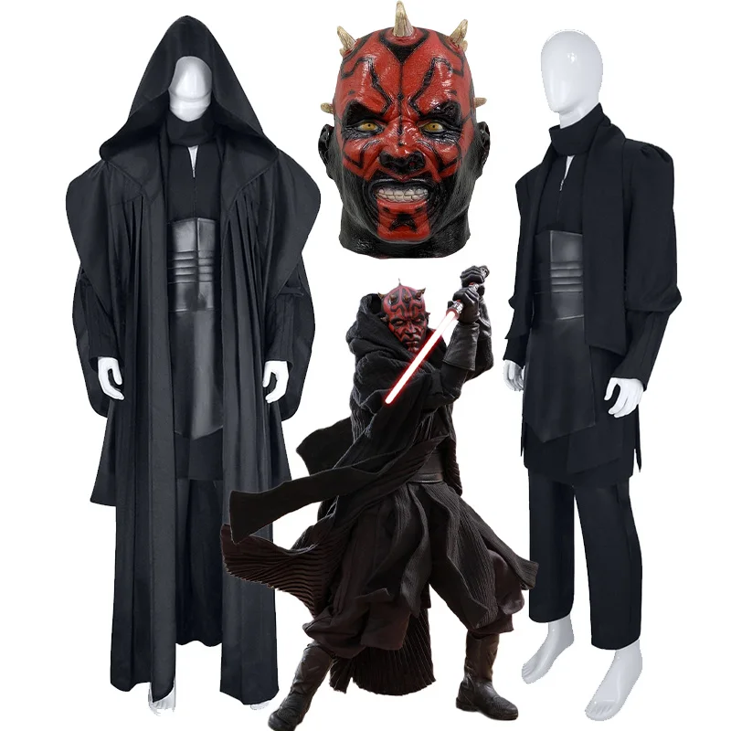 

Darth Maul Costume Star Wars Darth Maul Cosplay Costume Uniform Mask Suit Adult Halloween Carnival Party Costumes for Man