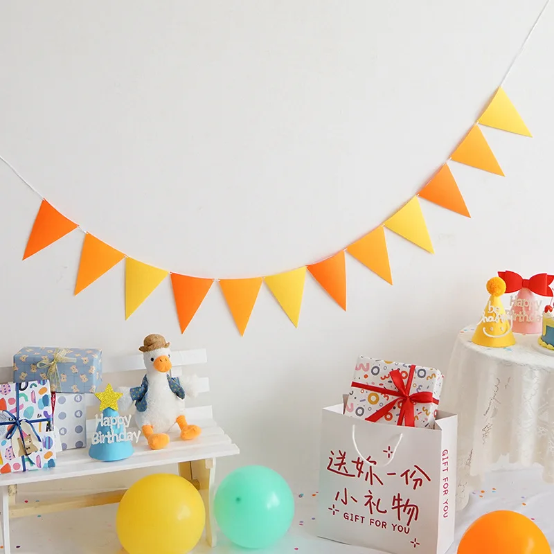 Colorful Pennant Banners String Flags Garland for Wedding Birthday Party Halloween Christmas Decorations Party Supplies 2.5M