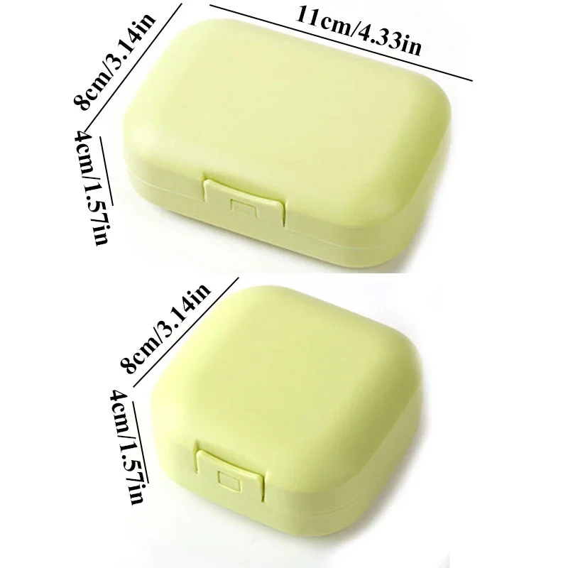 Unique Sealed Soap Box Candy Color Soap Organizer for Travel Bathroom Home Hotel Use  Soap Dish  비누받침