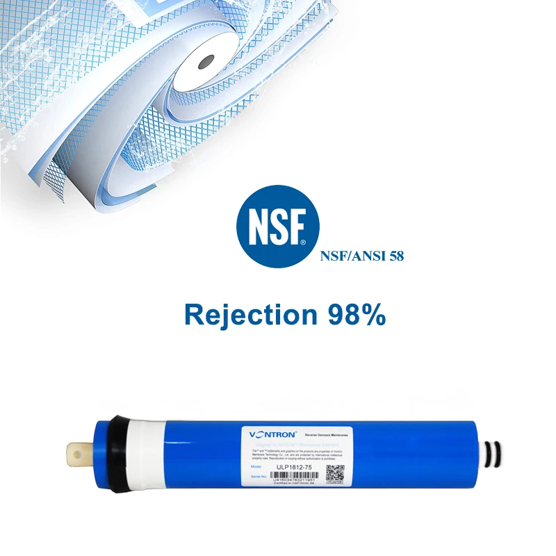 75 gpd RO Membrane ULP1812-75 Reverse Osmosis Membrane for Water Filter