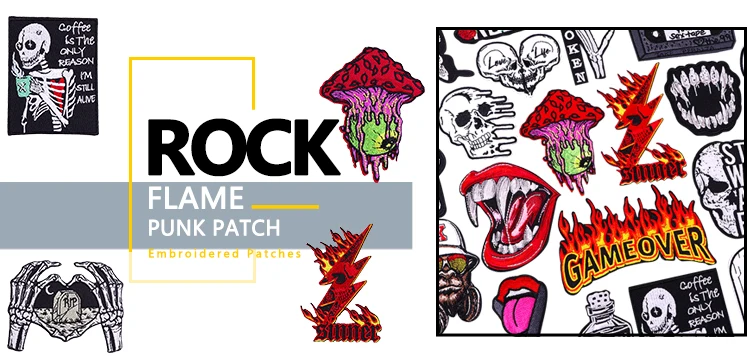Pulaqi Cartoon Patches Für Kleidung Kamera Streifen Wein Flasche Eisen auf Gestickte Patches Auf Kleidung Aufkleber Für Kleidung Abzeichen – Detail 8