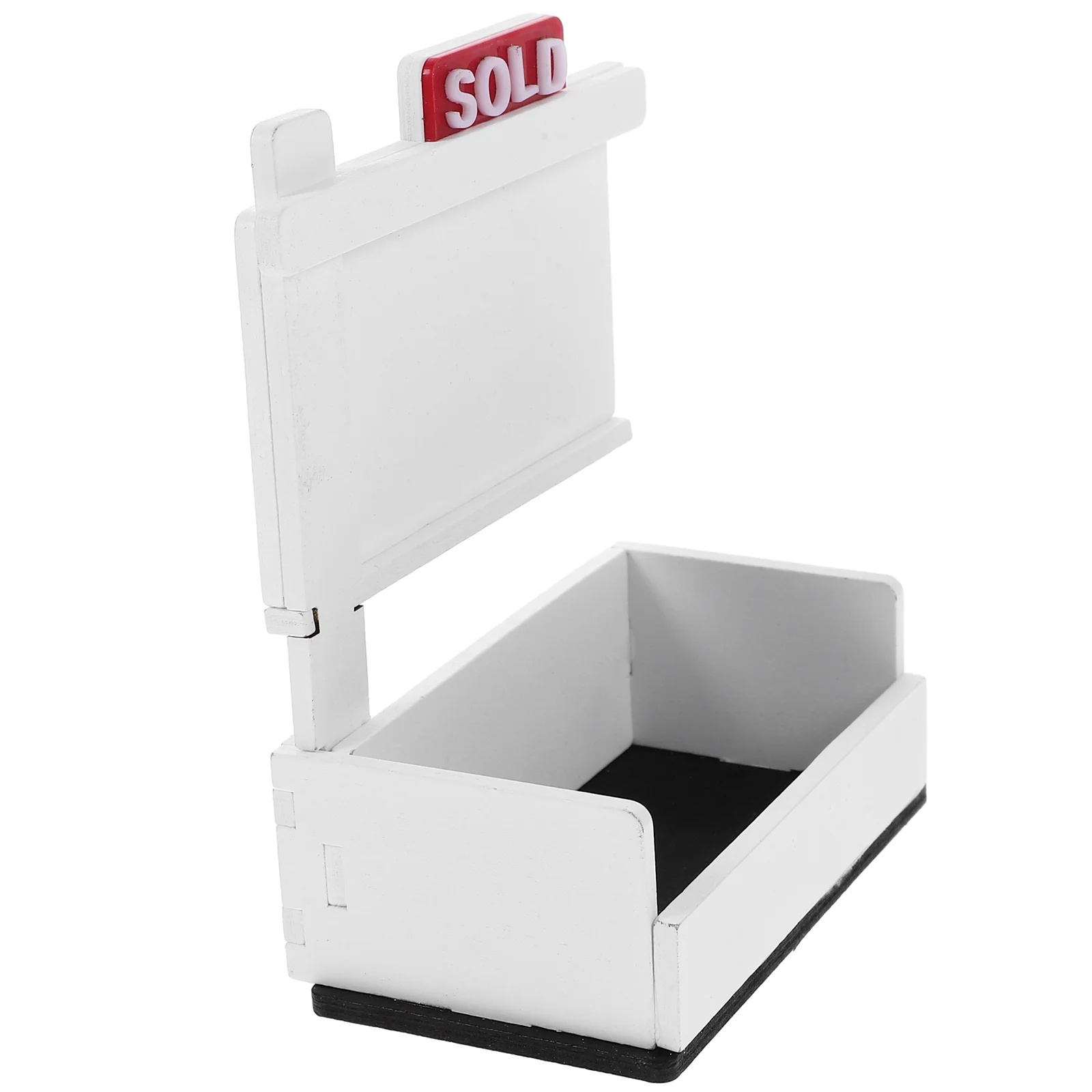 

Business Card Holder Box Display Stand Conference Table Container Work Desks Wood