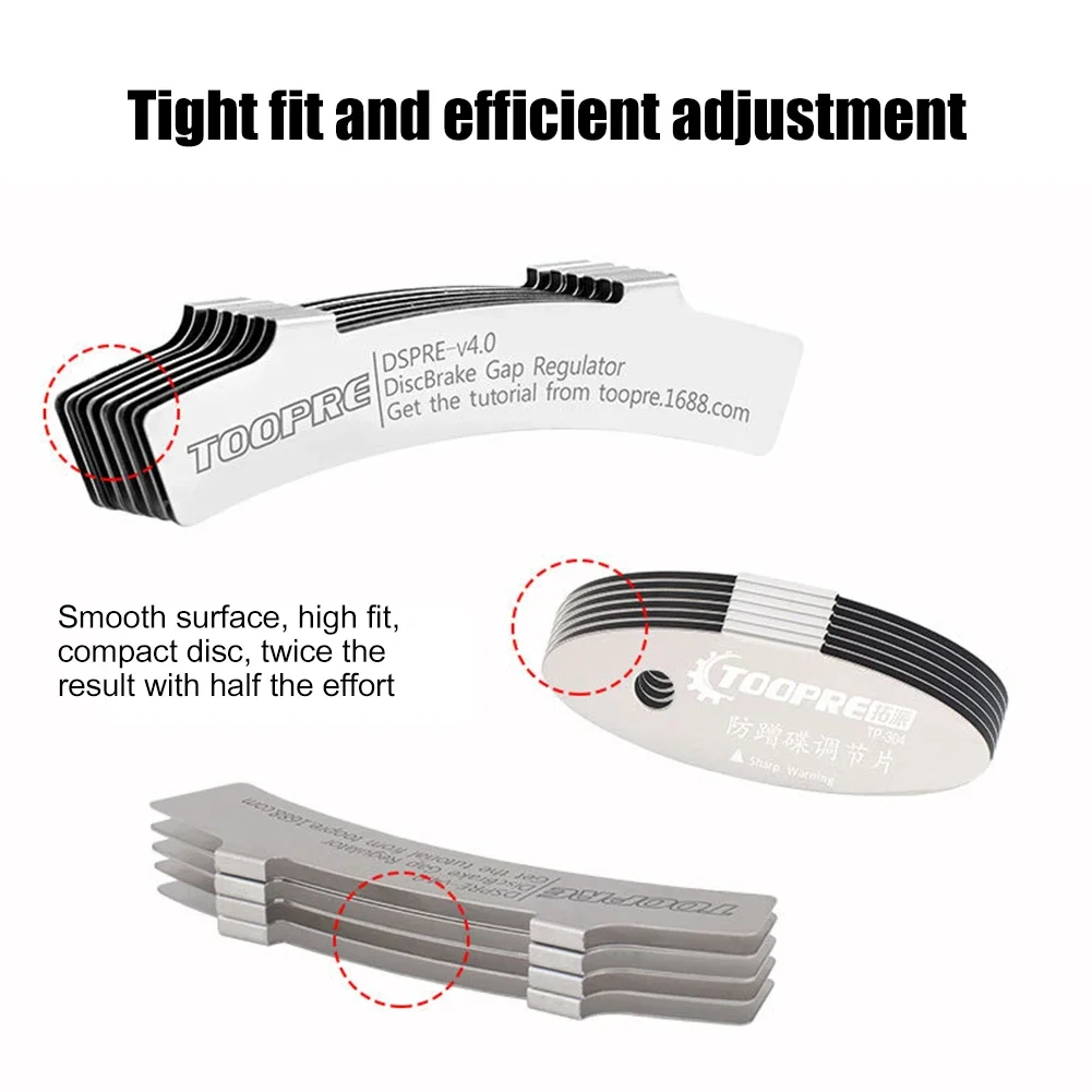 MTB Disc Brake Pads Adjusting Tool Bicycle Brake Rotor Alignment Bike Repair Kit Portable Waterproof Cycling Elements