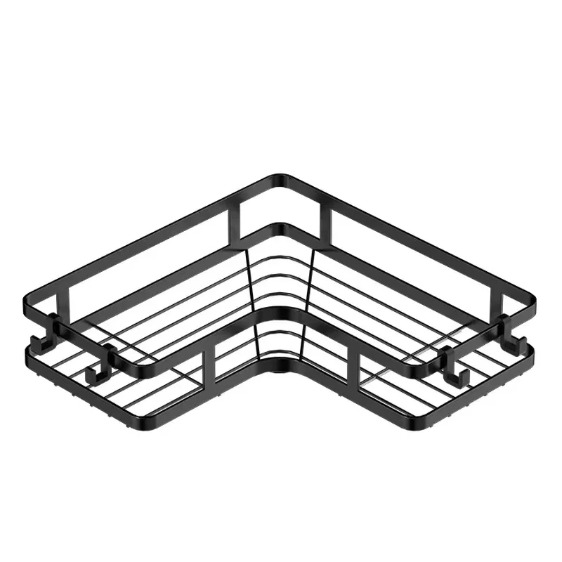 Luxury Acrylic Bathroom Shelf without Drilling Corner Shelf For Shower Kitchen Toilet Skincare Organizer Bathroom Accessories 6