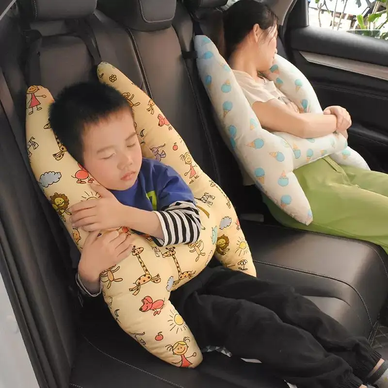 Almohada de seguridad para el cuello del coche para dormir, soporte para la  cabeza en forma de U para niños, cojín de viaje para asiento de coche