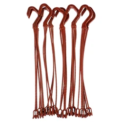 36cm Metal Plant Hanger Hook for Garden Baskets and Hanging Pots (Wine red)