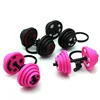 Barbell Keychain Fitness Weight Key Chain Mini Dumbbell Gym Workout Accessory for Backpack Gym Bag Sports Purse Exercise Lover