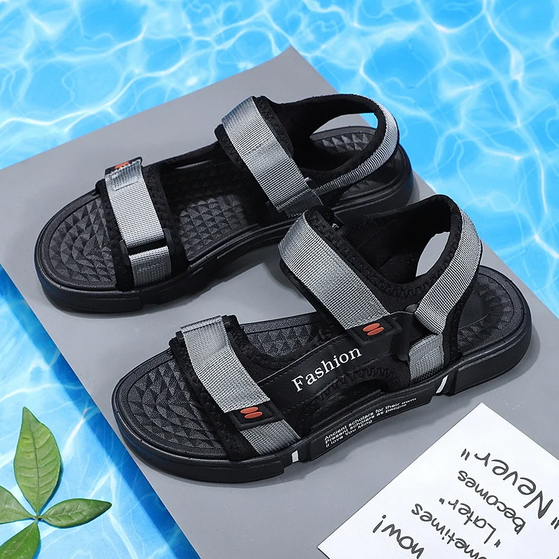 Summer Men's Beach Shoes Shoes Low Heel Sliders Sandals Mens Hiking Sandals Slip Comfy Outdoor Sports Summer_voghion.com
