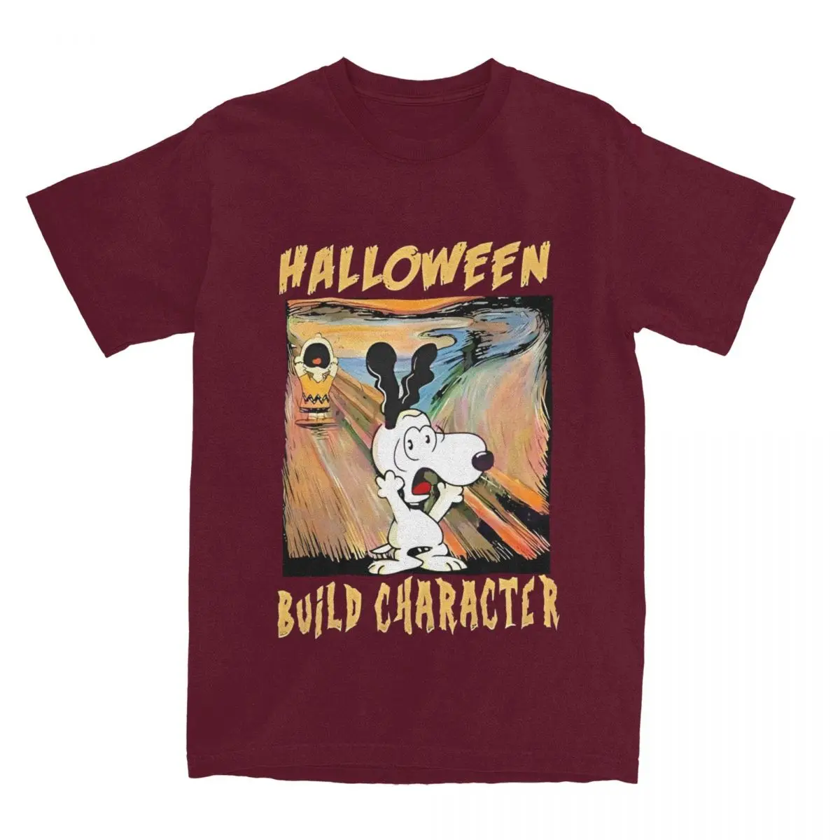 thumbnail image 1 of Camiseta de Halloween con el personaje de Snoopy y Charlie Brown para hombre, camisetas retro 100% algodón, camisetas de verano, ropa de gran tamaño en oferta, 1 of 5