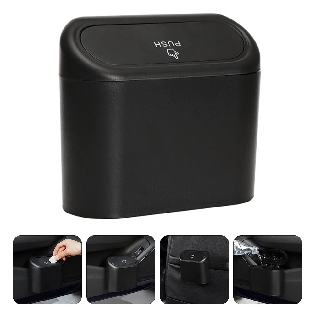 

Car Trash Can Wastebasket Bin Home Automobile Garbage Hanging Cartoon for Vehicle