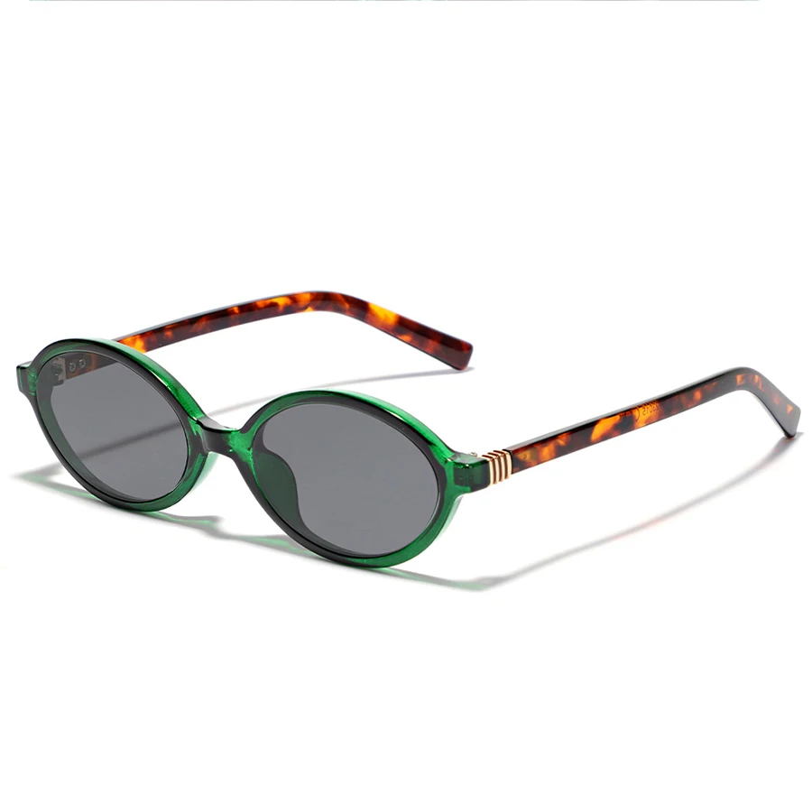 Enhanced Anti-Blue Light Oval Eyeglasses with Replaceable Optical Lenses