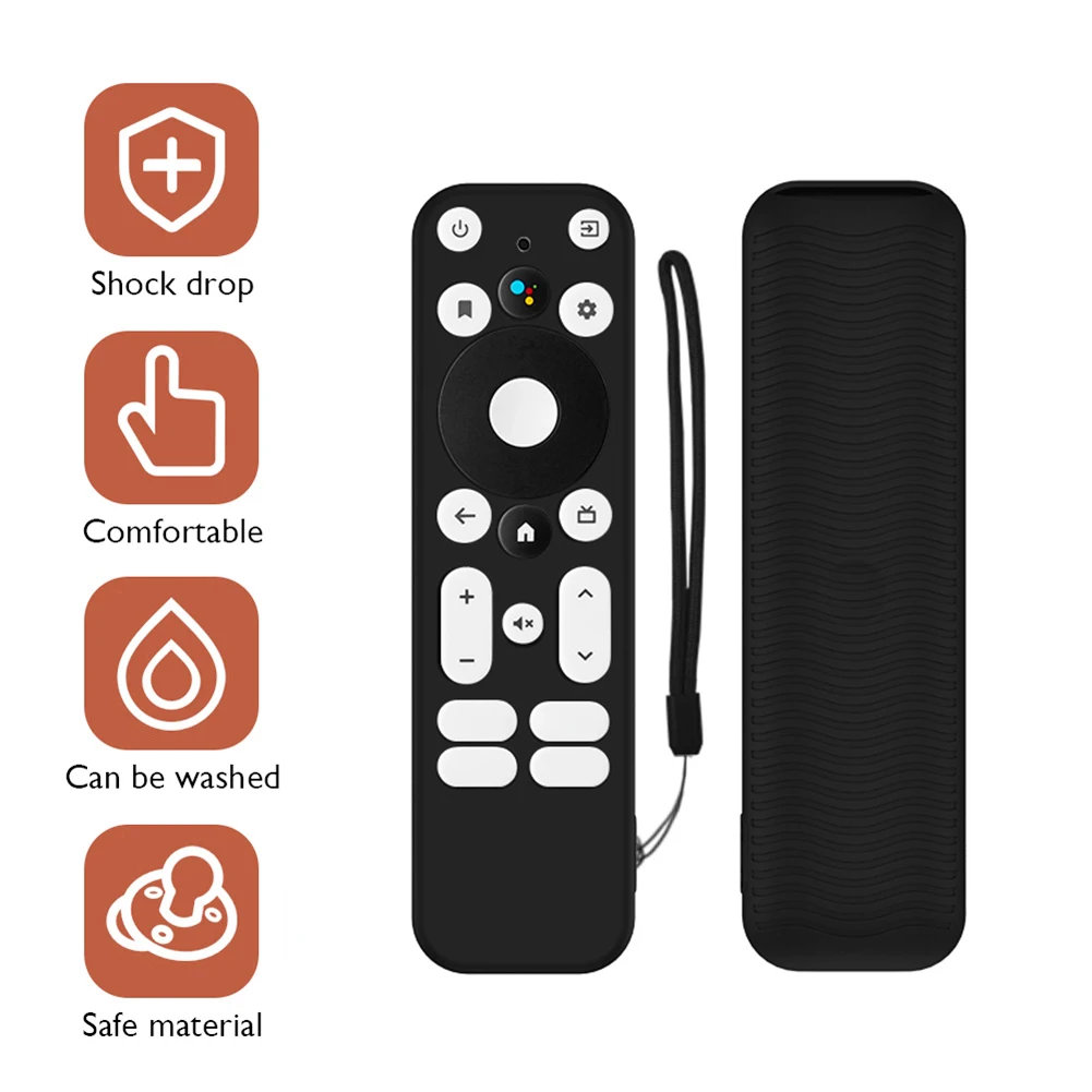 Silicone Remote Cover Silicone TV Remote Control Protective Sleeve All-inclusive Dust-proof Walmart Onn. Android 2k Fhd