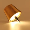 Wine Bottle LED Wireless Table Lamp 3 Colors Metal Dimmable USB Rechargeable Dining Table Lights Beverage Lamp Top touch 4