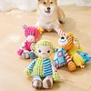 Sbab68e8316974d6b889986098f02106fL.jpg Pet Plush Toy Cat Dog Puzzle Toy Cute Animals Bite Resistant Interactive Squeaky Pet Dog Teeth Cleaning Chew Toy Pet Supplies