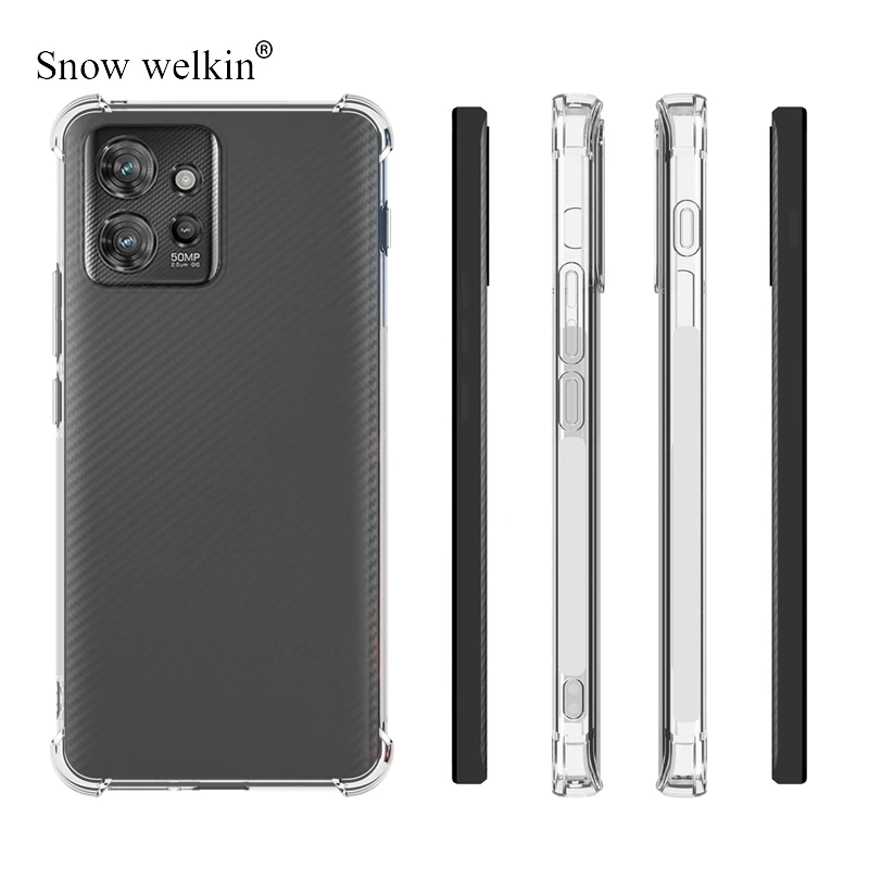 For Motorola ThinkPhone Airbags Buffer Full Protection Case For Motorola ThinkPhone Case Clear Soft TPU Shockproof Back Cover 2