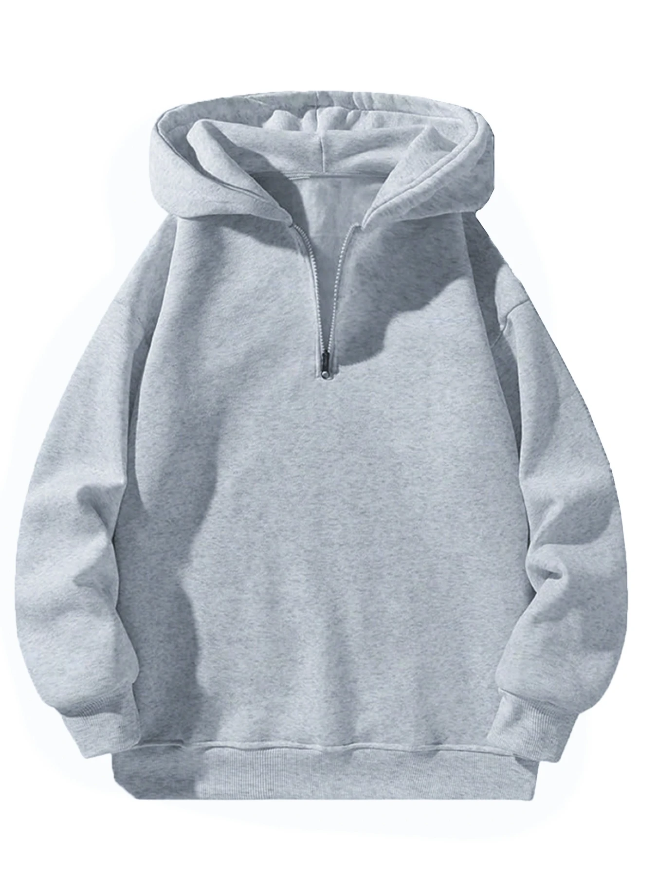 هوديي كاجوال بنصف سحاب للرجال: تصميم بغطاء للرأس،...