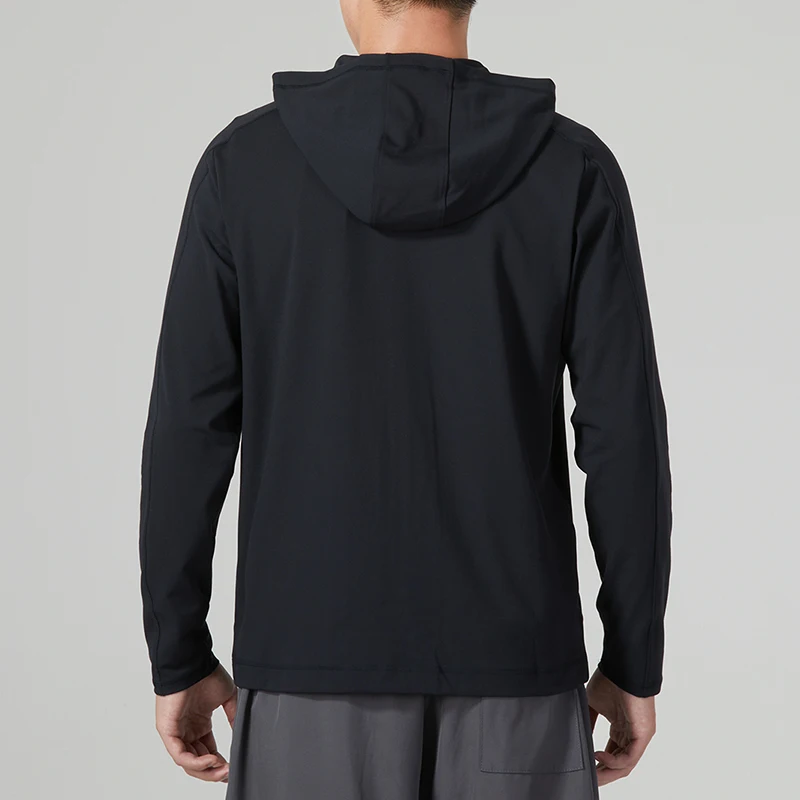 언더아머 남성용 니트 재킷 아웃도어 캐주얼 스포츠웨어 봄 신상품 내마모성 후드 오픈 가디건 379674