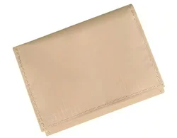 Sleek Anti - Theft Nylon Belt Wallet - Ultra Thin & Portable with Dual Compartments (Khaki)