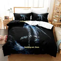 Dark Souls 3 Bedding Set Single Twin Full Queen King Size Bed Set Adult Kid Bedroom Duvetcover Sets 3D Print Anime Bed Sheet Set 2