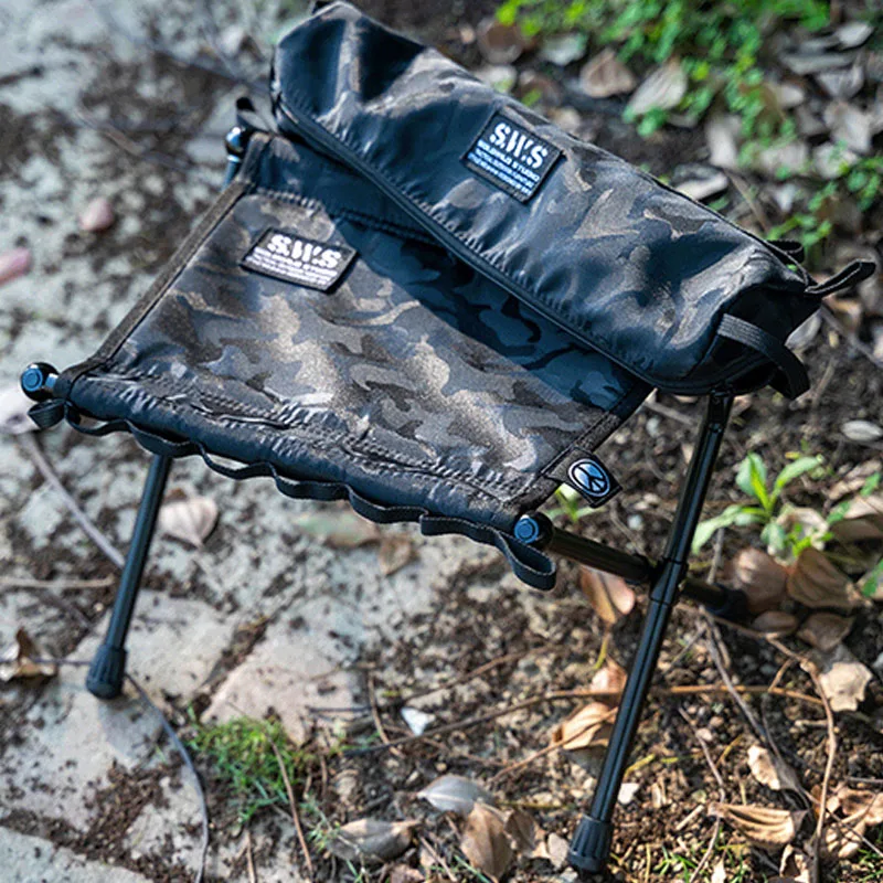 WELLHIKE Tactical Mat Folding Camping Portable Lightweight Aluminum Tactical Fishing Stool Mini Table Outdoor