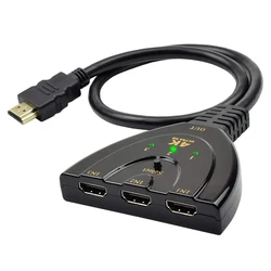 Ultra HD 3 - Port HDMI Switch & KVM Hub with 3D Support for HDTV & Gaming Consoles (HDTV Switch)